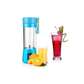 Portable Blender Juicer Cup / Electric Fruit Mixer / USB Juice Blender, Rechargeable,Blades 380mL - Blue
