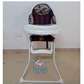 Unisex Baby High Chair/ Foldable Feeding Chair-Brown