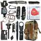 *Tactical Millitary Combat Multiple Outdoor Adventures Survival Kit Outdoor Emergency Survival Gear Kit with Knife Tactical tool for Camping Hiking Hunting Pack*