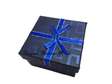 Dark Blue Gift Boxes With Cover Ribbon