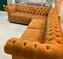 Classic L shaped Tufted sofa