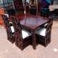 6 Seater Mahogany Framed Dining Table Sets Available
