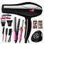 Complete Hair Dryer With Accessories & Free Flat Iron