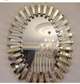 Modern Oval shaped Sunburst wall decor mirror