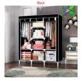 Portable Wooden Wardrobe with Canvas Cover*