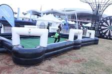 Inflatable football pitch for hire