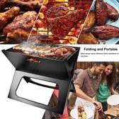 Charcoal Barbecue Grill. Portable Camping Grill