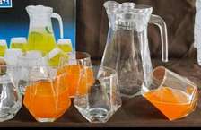 Glass jug set + glasses