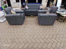 Quality grey five seater sofa set available for sale