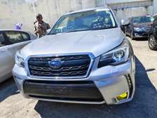 Subaru Forester XT silver 2017 double exhaust system