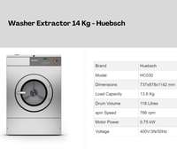 Commercial Washing Machine 14 Kg - Huebsch
