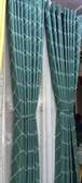 Green solid curtains