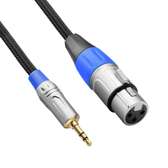 1.5 Speaker Cable 3.5 Mm 3-Pin Fe XLR for Microphone