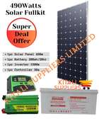 Super Deal Offer for 490watts Solar Fullkit.