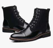 Pure leather Oxford boots