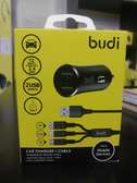 Budi Car Fast Charger With 3 In 1 Cable 12W 2.4amp