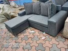 Stripped l shaped sofa set on sell