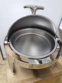 Roll top chaffing/Round chaffing dish/6litre Food wamer
