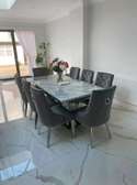 Dining seats/marble effect