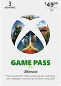 XBOX 3 MONTHS GAMEPASS ULTIMATE