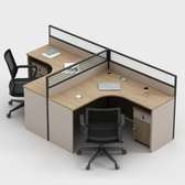 Workstations: L-Shaped Modern Modular Workstation