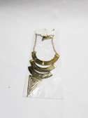Womens Gold Tone Triangular jewelry set