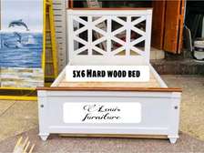 Quality 5x6 hard wood bed..