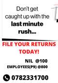 FILE YOUR TAX RETURNS TODAY