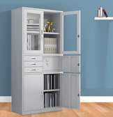 Primo Half Glass 2 Door Steel Cabinet
