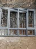 Steel windows with grills