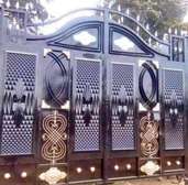 Modern heavy steel gates