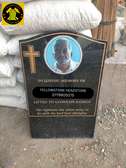 Upright Granite Headstones with Personalized Image