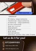 Tenders document preparations/consolidating
