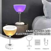 Novel wine glass bedside lamp