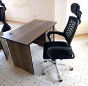 Reading office desk with a chair