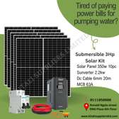 submersible 3hp solarkit