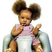 22 Inch Cute African Silicone Reborn Baby Doll