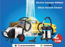 Electric Carwash 4000psi & 20 Ltrs Vacuum Cleaner