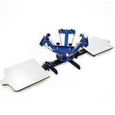 New Durable 4 Color 2 Station Screen Printing Machine