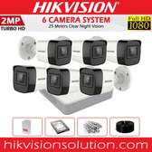 Hikvision 6 2MP CCTV Camera Full Kit