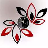 Wall Clock with Mirror Decors