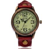 Red Leather classic vintage watch