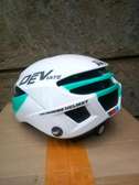DEViate Aerodynamic Helmet White Teal Adjustable