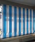 sky blue& white blended vertical blinds