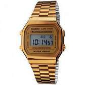 Casio A-168WG-9WDF Stainless Steel Watch - Gold