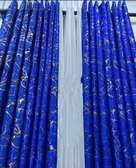 3 pc marble Gold curtains