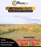Affordable land for sale in Muthaara, Thika.