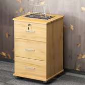 Office  Cabinet: 3- Drawer Wood Office Cabinet
