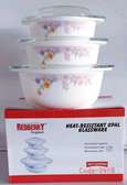 Redberry 3pcs glass casserole set