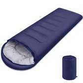 Navy blue sleeping bag